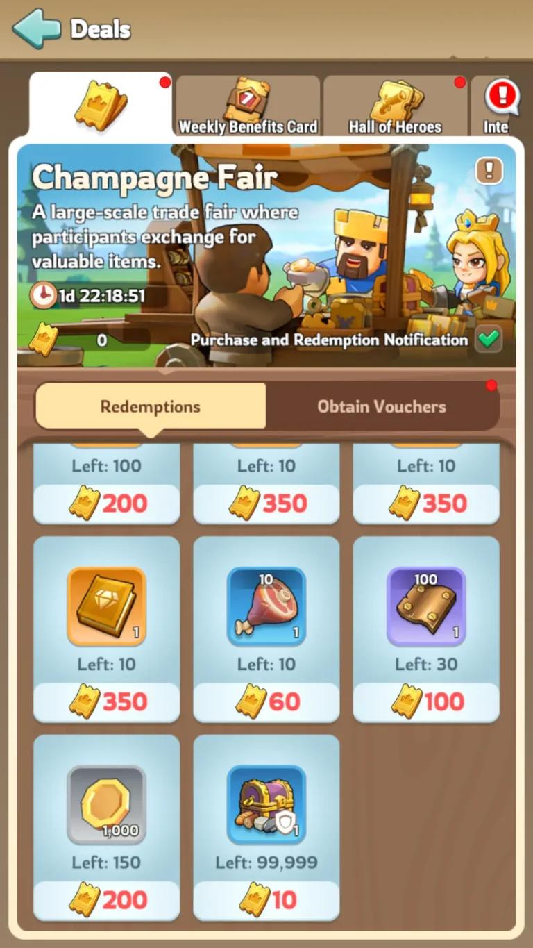Champagne Fair rules screenshot 5