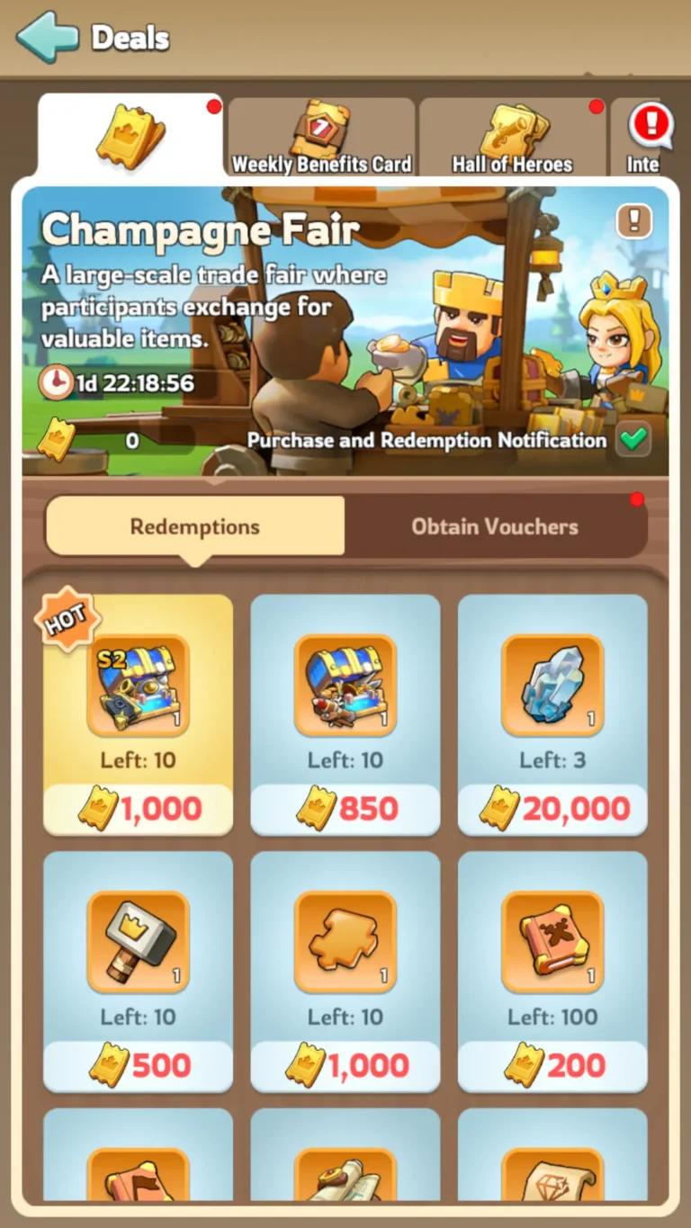 Champagne Fair rules screenshot 6