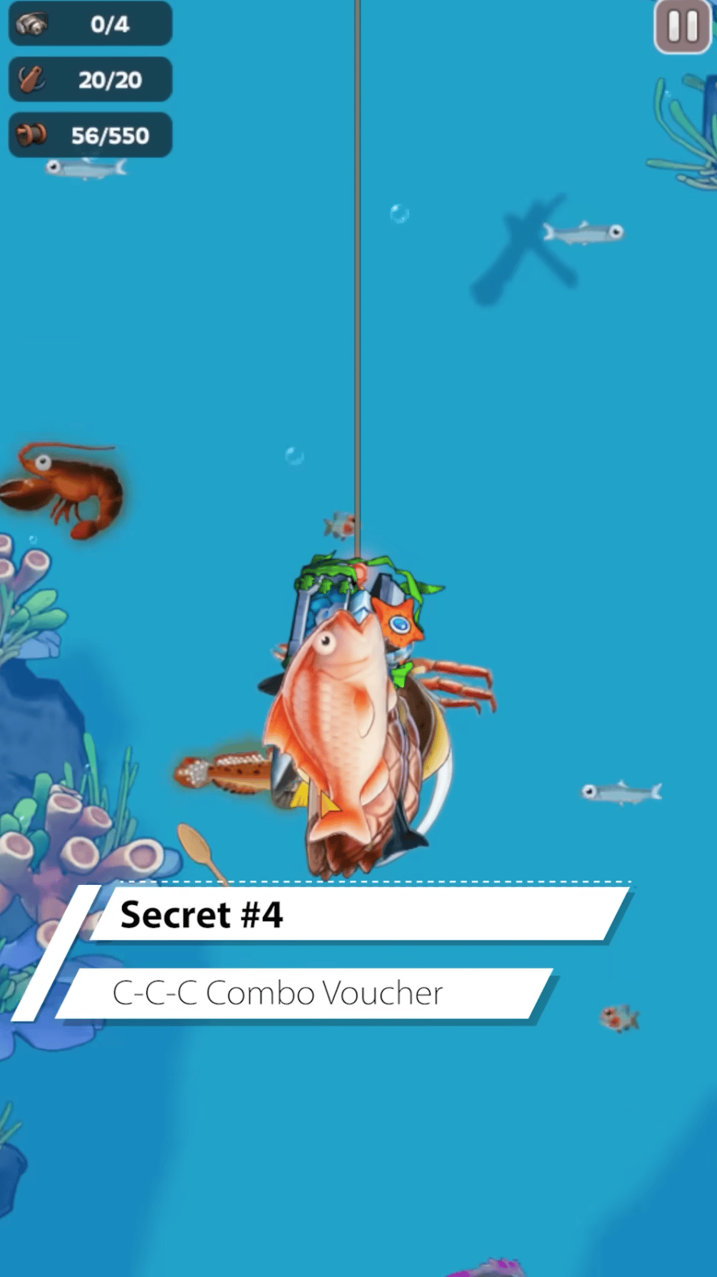 Fishing event secret 4: use voucher on big runs