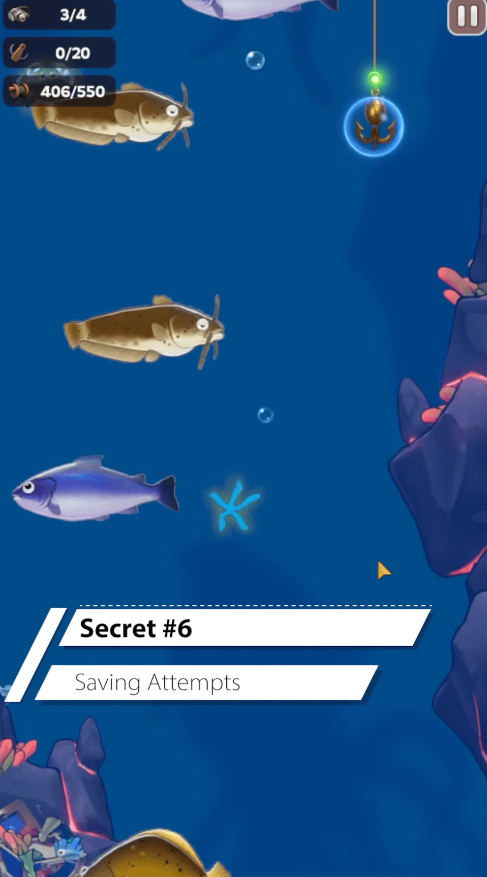 Fishing event secret 6: ration attempts before reset