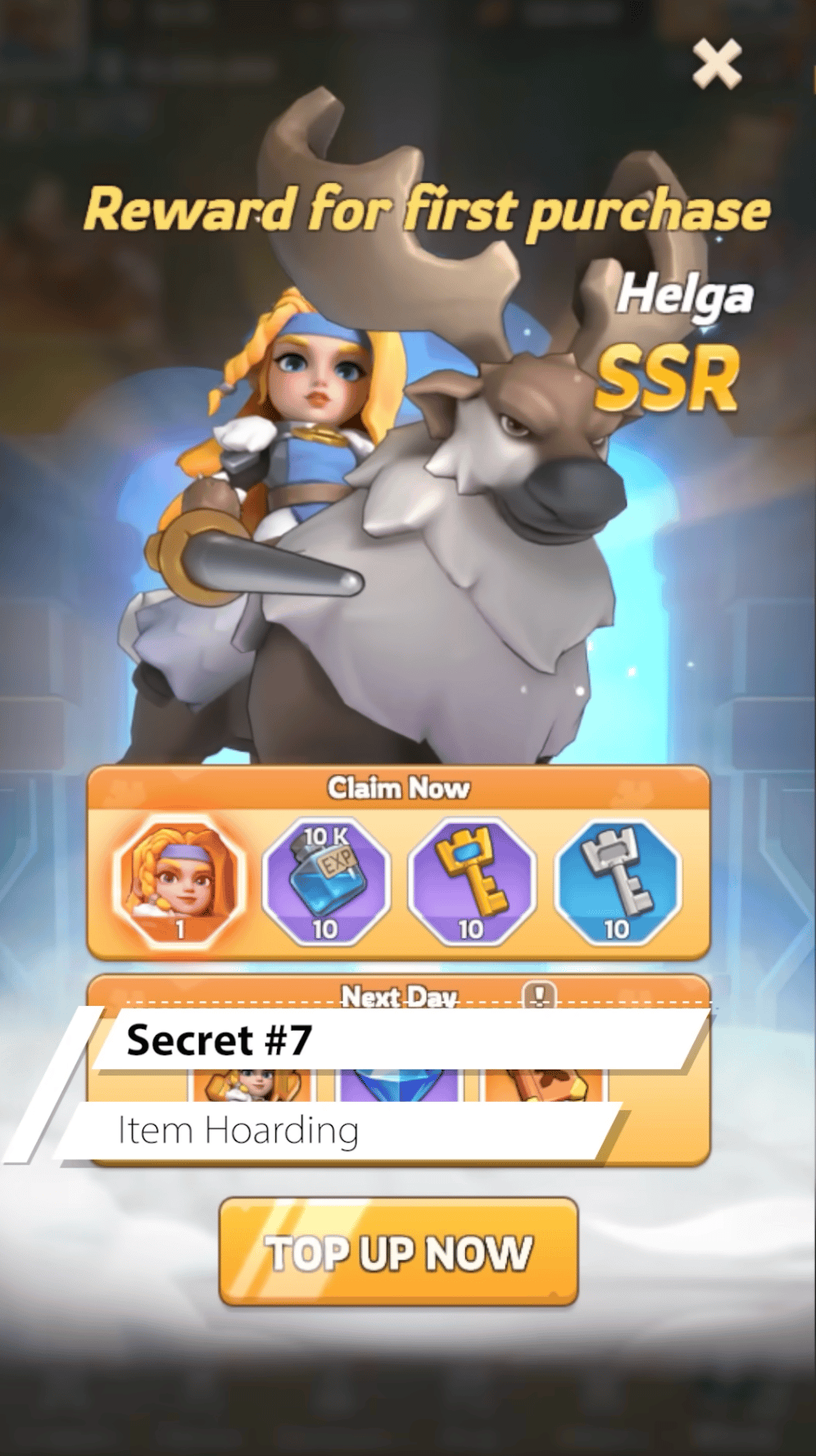 Fishing event secret 7: hoard items for power play