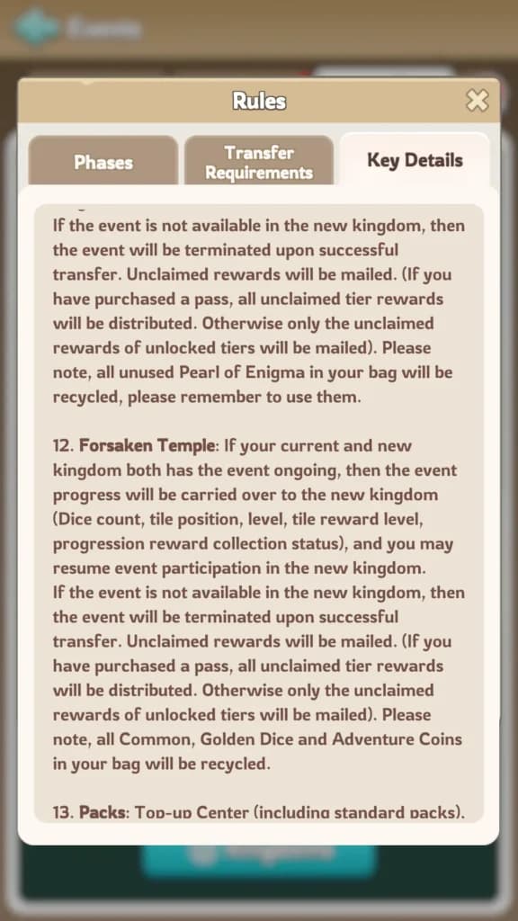 Kingdom transfer rules page 11