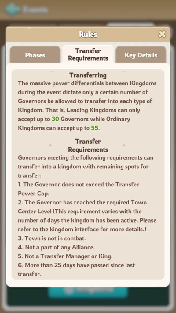 Kingdom transfer rules page 5