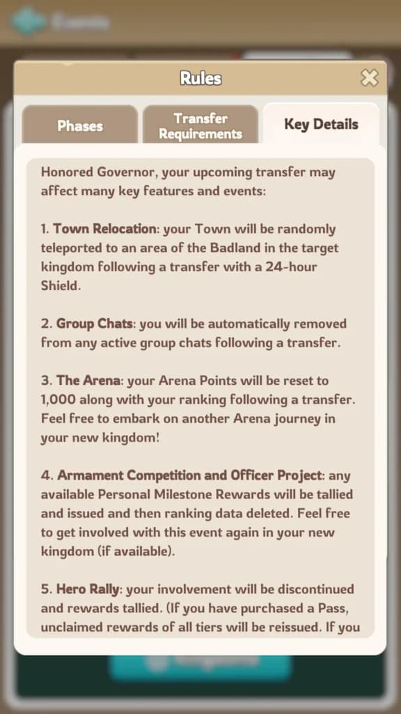 Kingdom transfer rules page 7