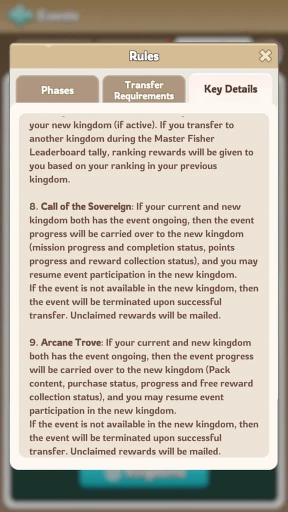 Kingdom transfer rules page 9