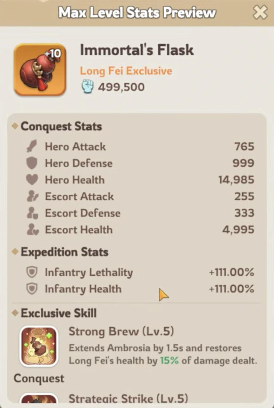 Long Fei Strong Brew healing widget