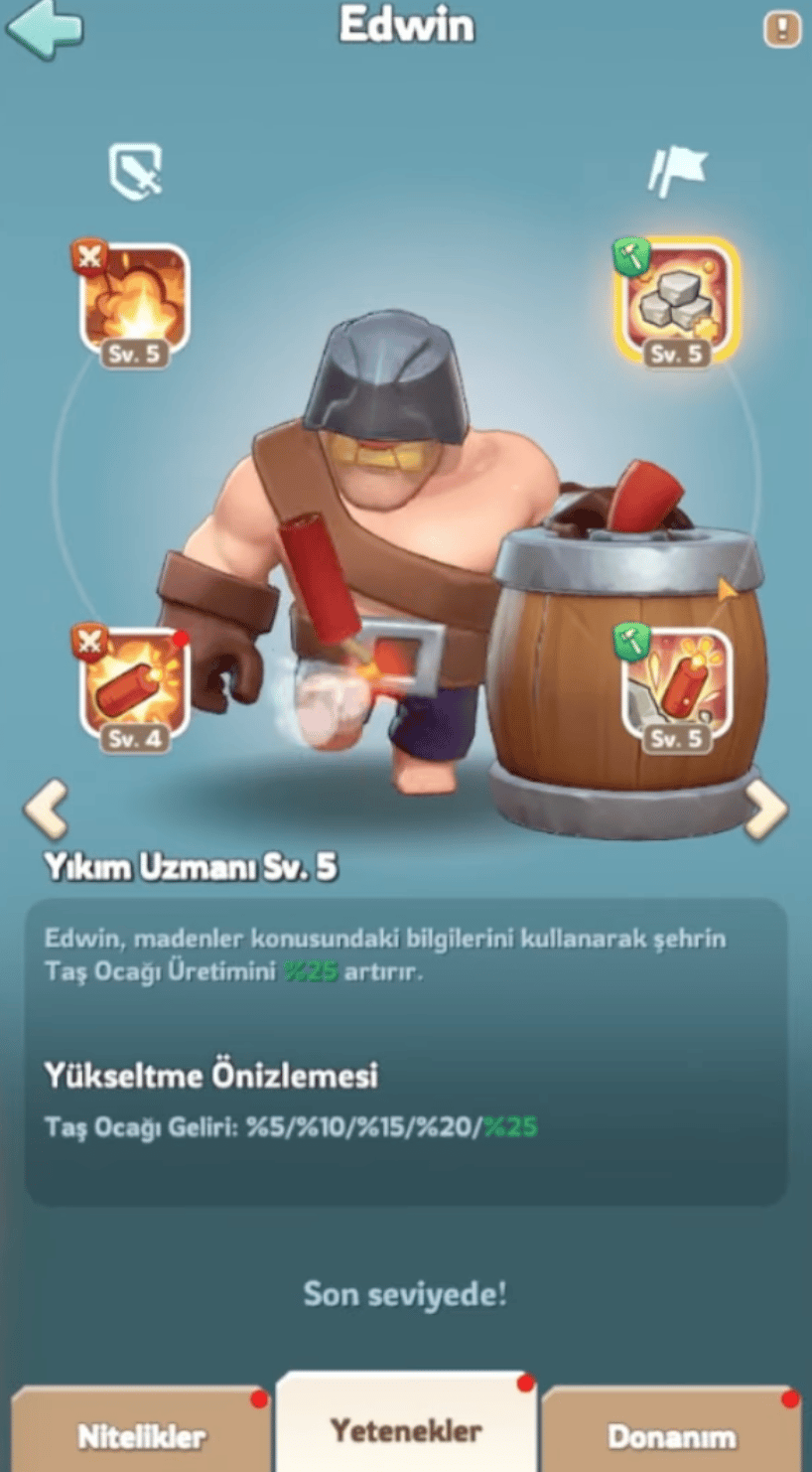 Kingshot Farm Hero Edwin Skills