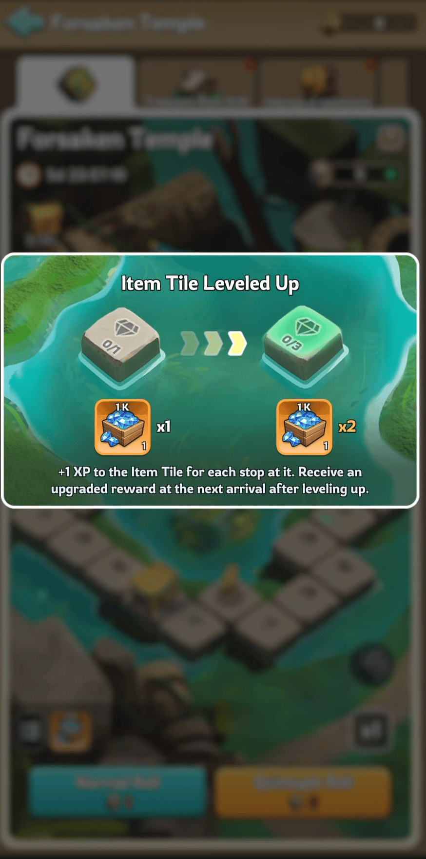 Forsaken Temple tile levels