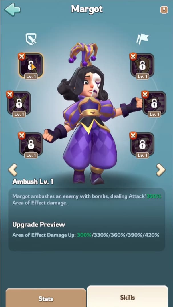 Margot skills overview 1