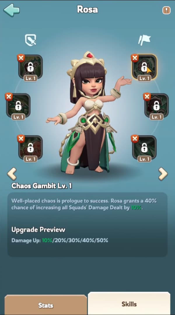 Rosa skills overview 2