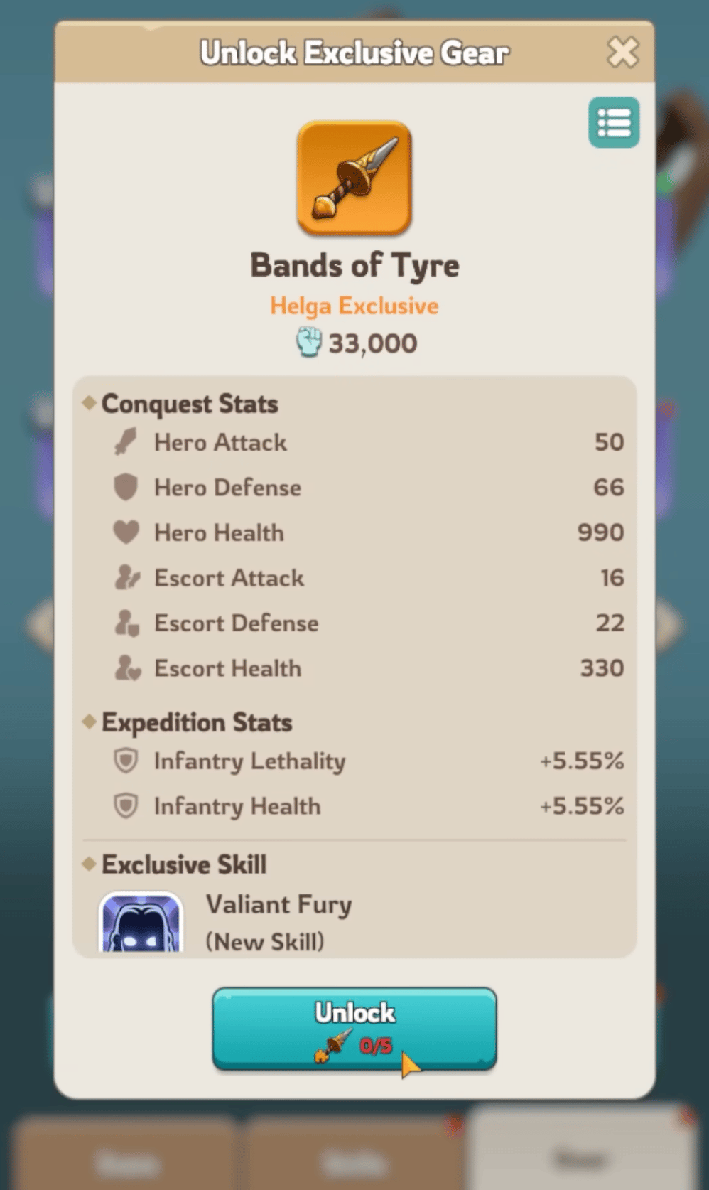 Bands of Tyre widget with stat blocks for hybrid squads