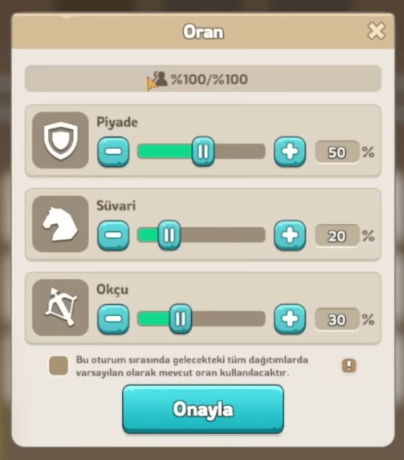 Kingshot 50/20/30 balanced troop formation ratio