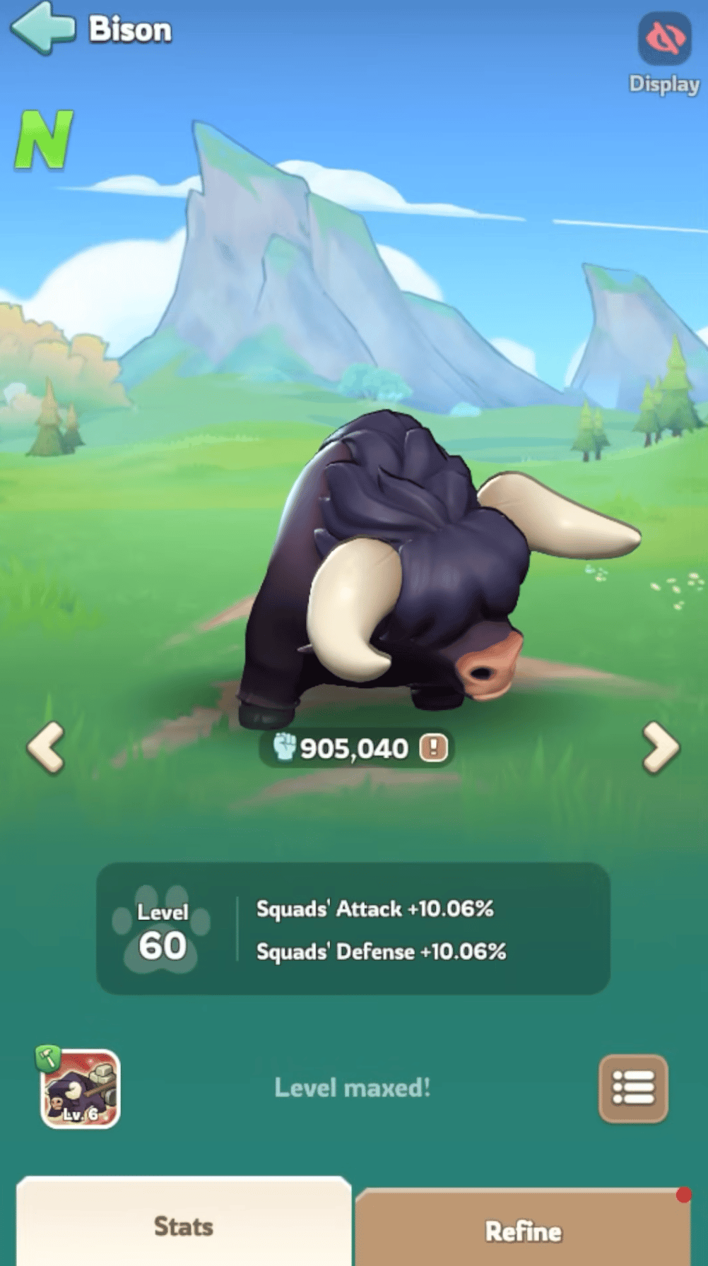 Bison pet – Grip of the Titan