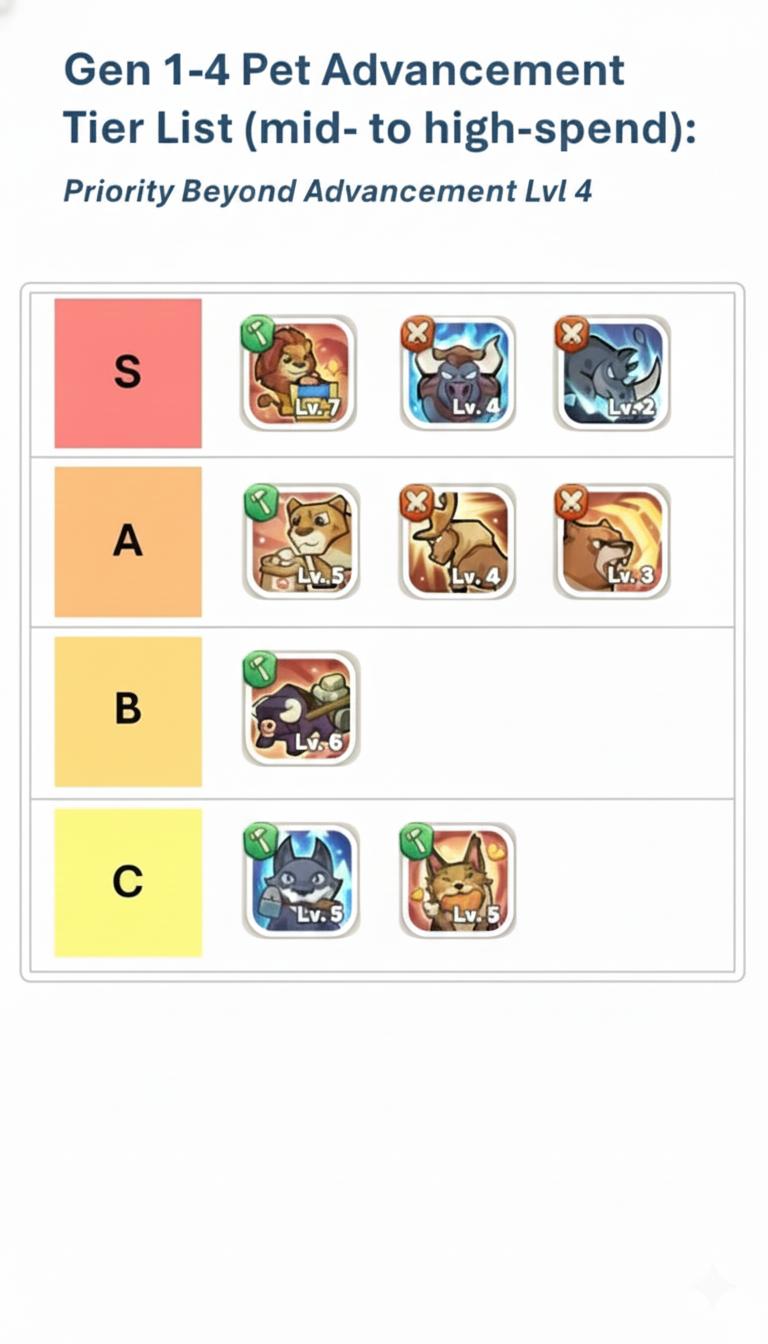 All pets full skills list