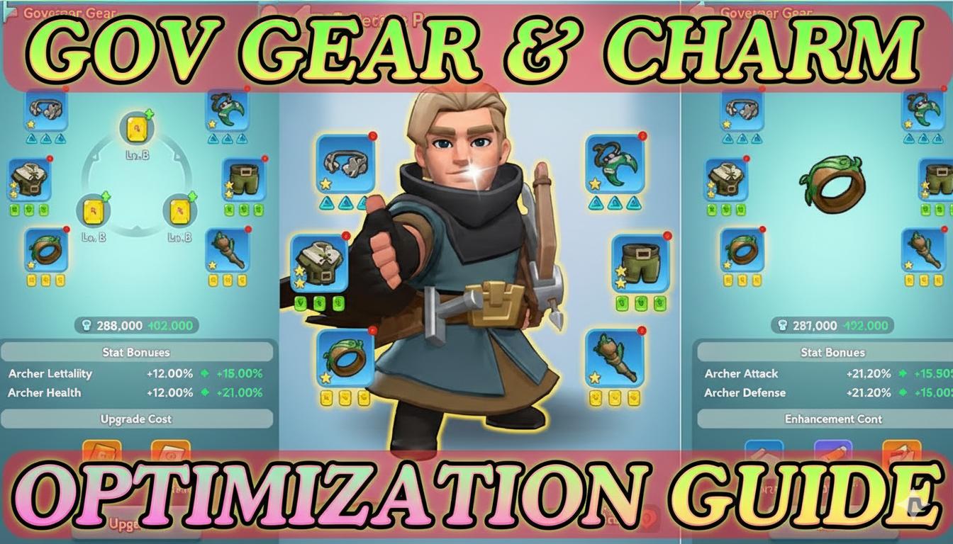 KingShot Governor Gear and Charms Guide - Complete optimization strategy for maximum combat power