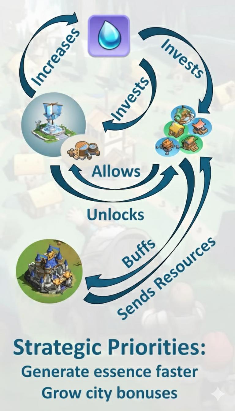 Kingshot Oasis Island core gameplay loop