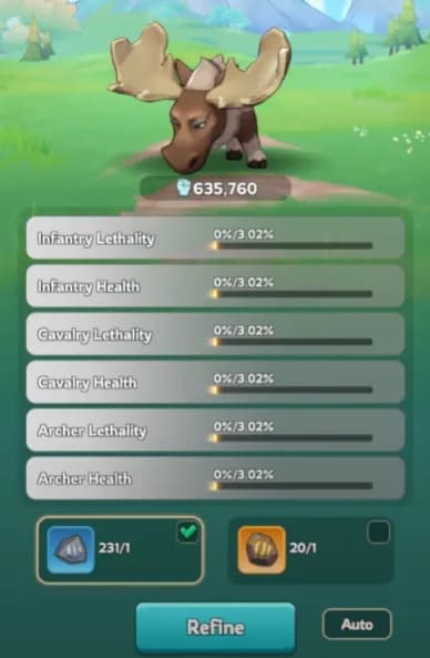 Moose before refinement - demonstrating higher rarity pet potential