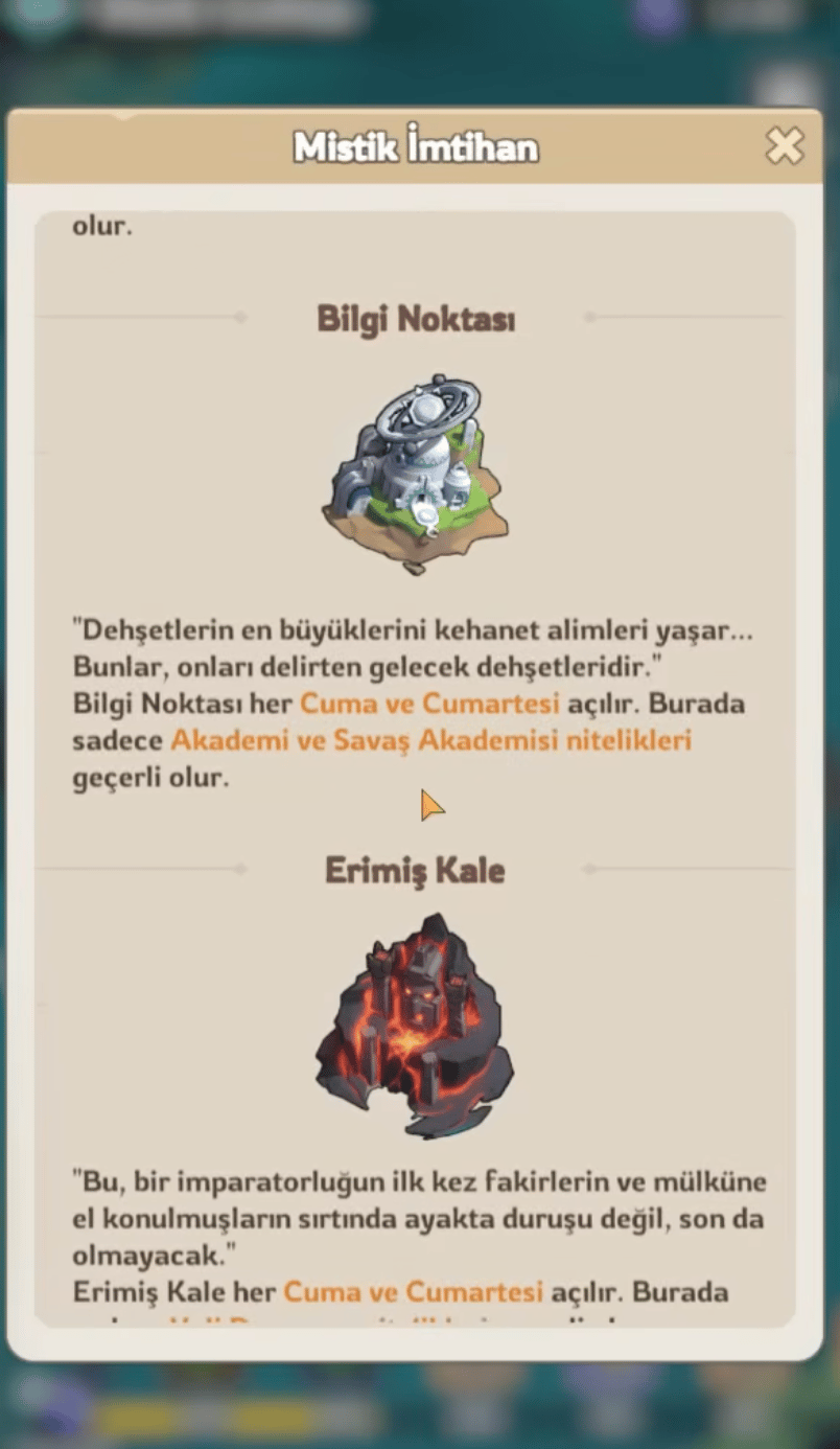 Mystic Trial Event time 4