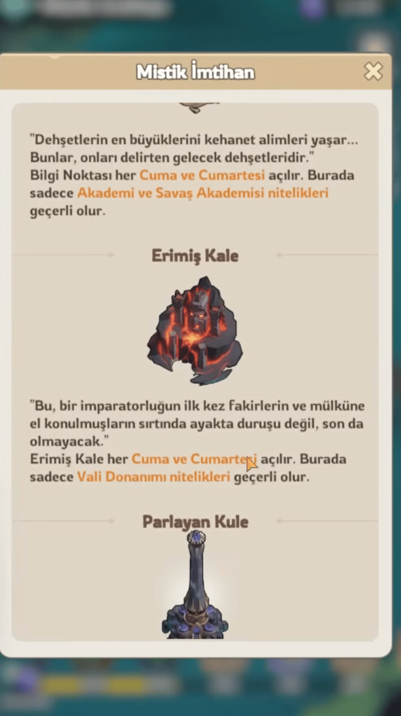 Mystic Trial Event time 5