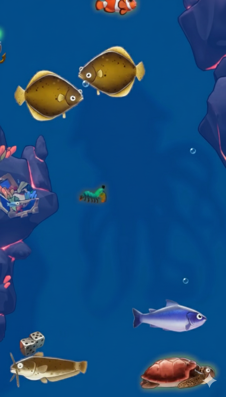 Fishing event secret 2: stick to sides on descent