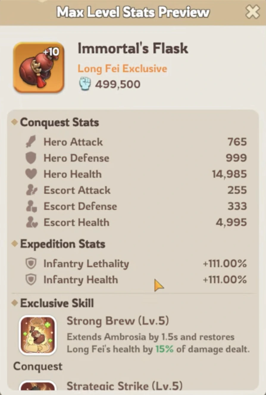 Long Fei Strong Brew healing widget