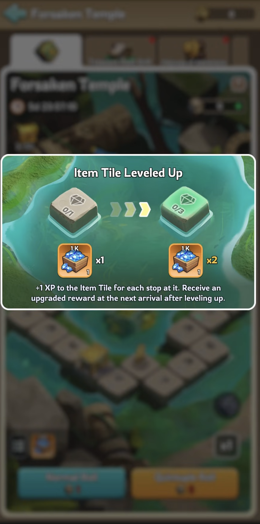 Forsaken Temple tile levels