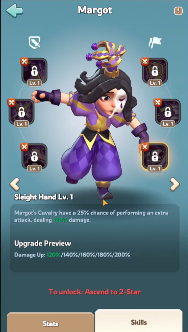 Margot skills overview 4