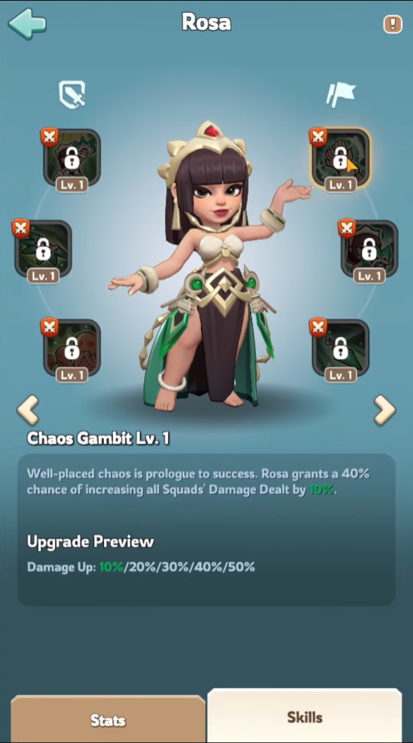 Rosa skills overview 2