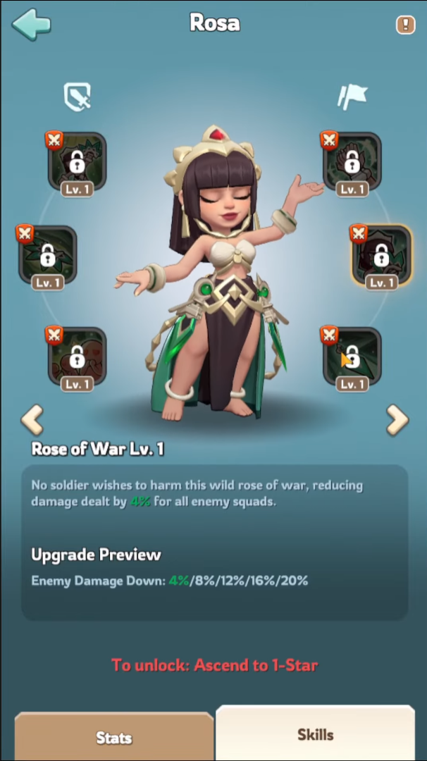 Rosa skills overview 3