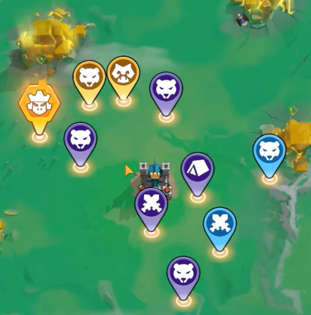 Kingshot map with multiple Watchtower Intel missions
