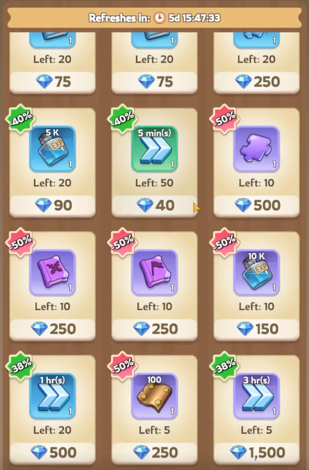 Lostlands adventure supplies and VIP value
