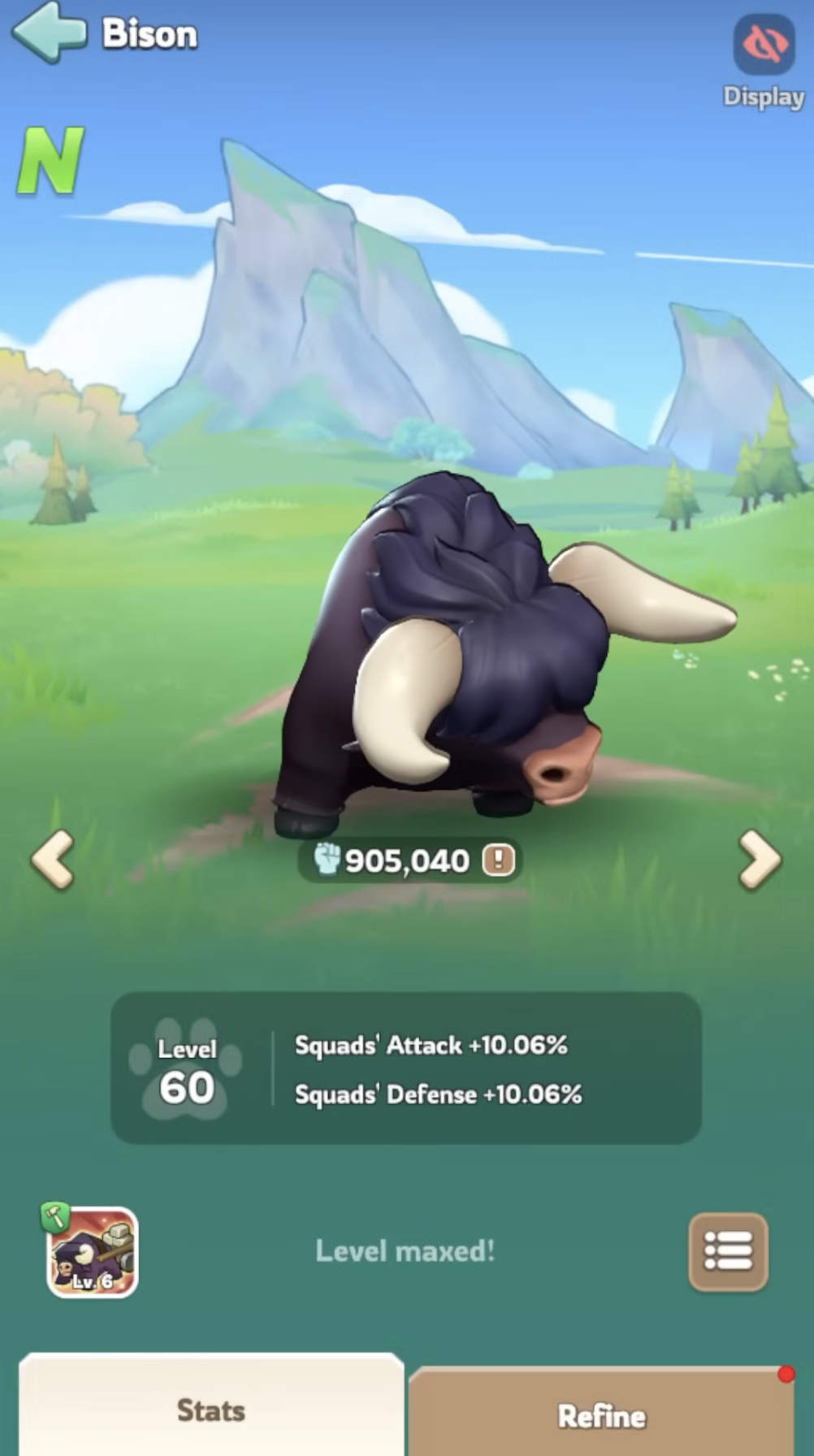 Bison pet – Grip of the Titan