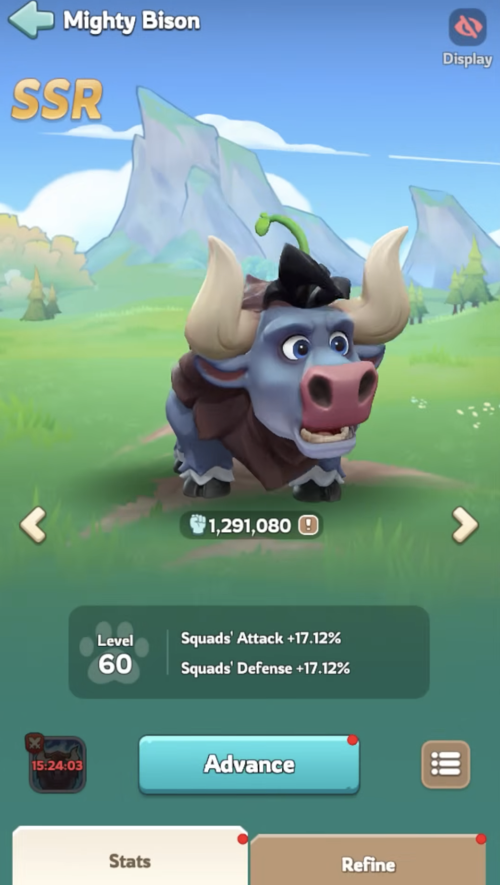 Mighty Bison pet – Squad Capacity