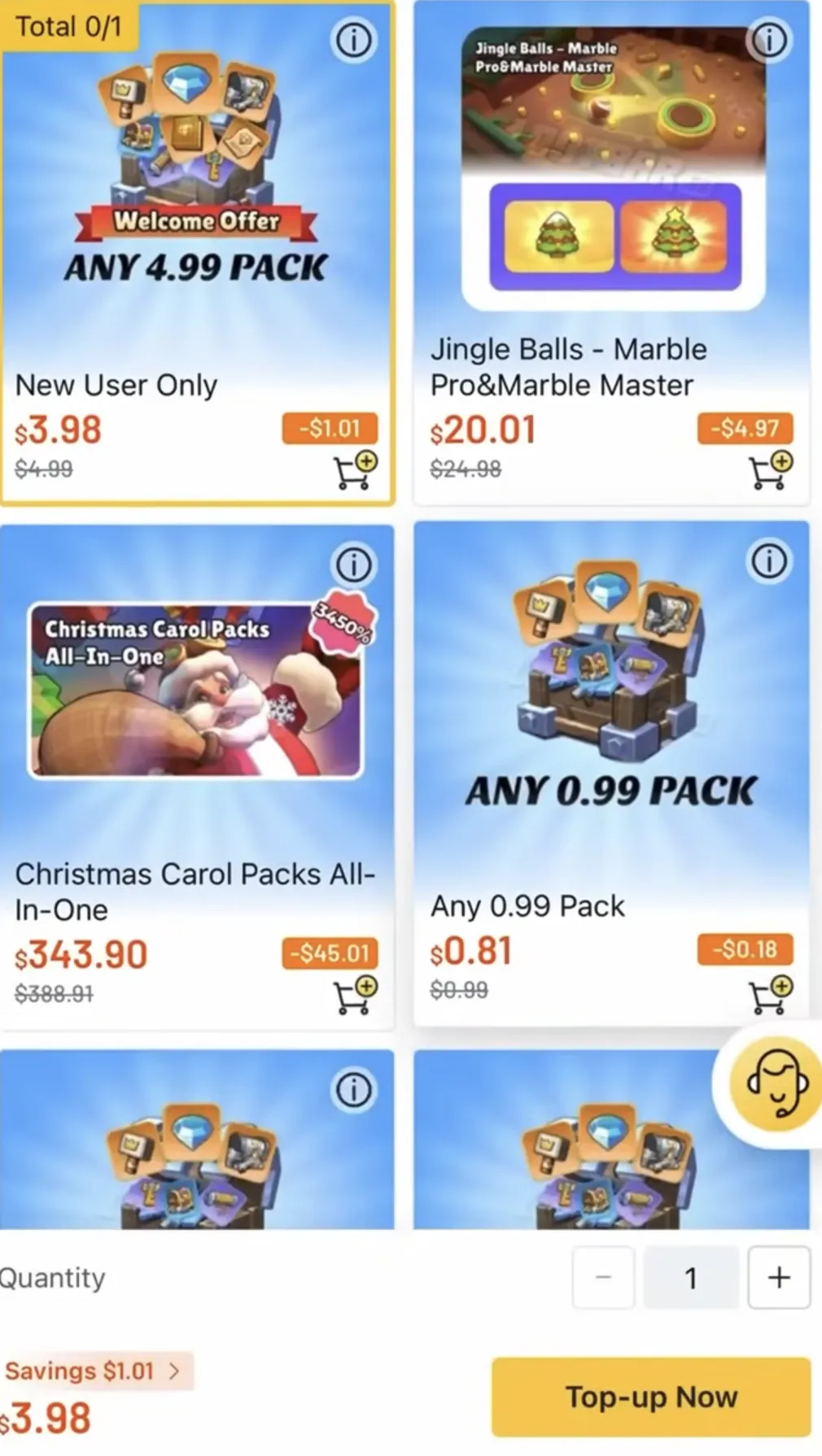 Using Lootbar to get discounts on Kingshot packs to save money on Truegold.