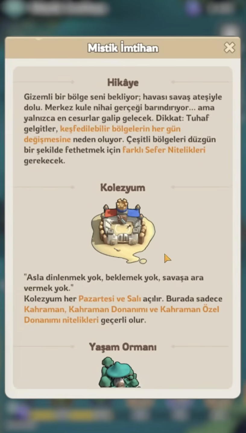 Mystic Trial Event time 1