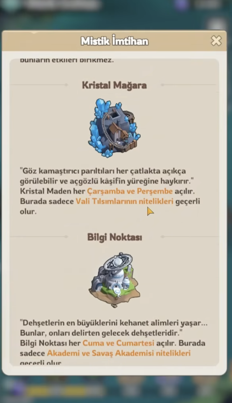 Mystic Trial Event time 3