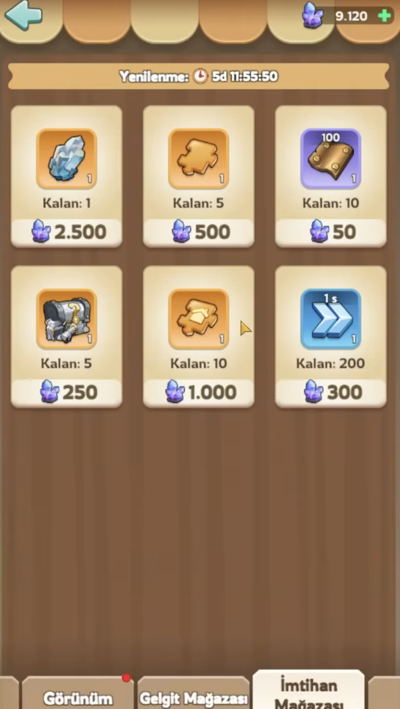 Mystic Trial shop